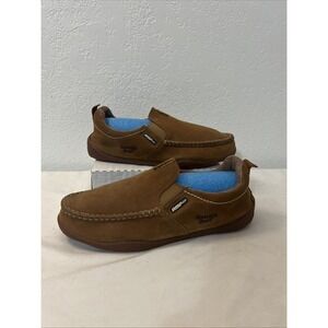 Georgia Boot Cedar Falls Moc-Toe Slip On Size 10.5W Wide Mens G050 Tan Leather